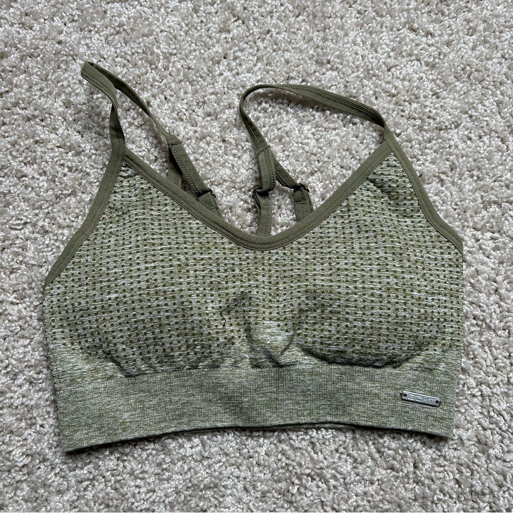 ECHT Olive Green Sports Bra